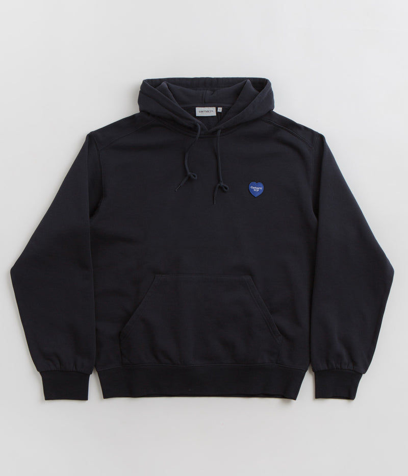 Carhartt Heart Patch Hoodie in Dark Navy