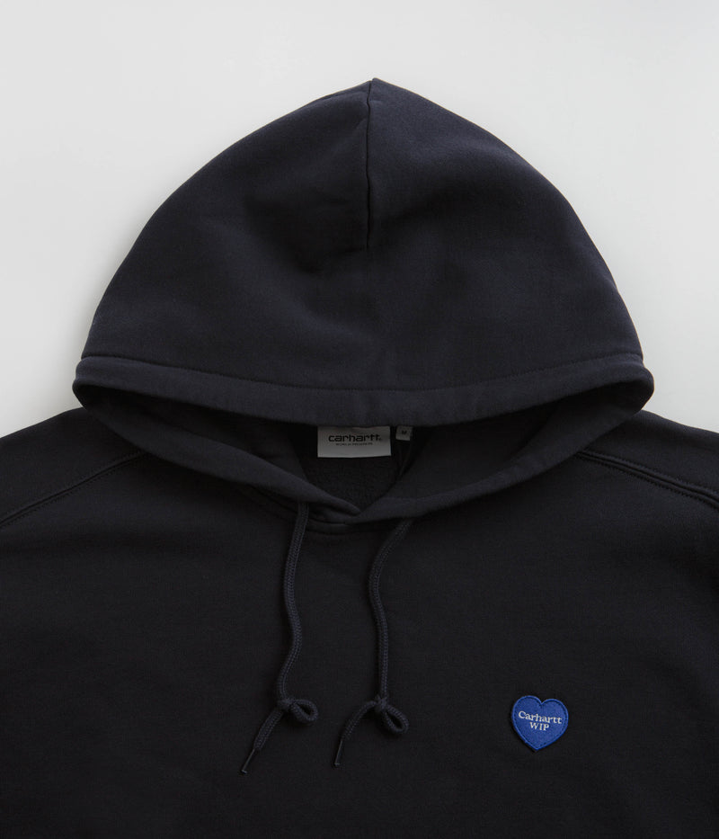 Carhartt Heart Patch Hoodie in Dark Navy