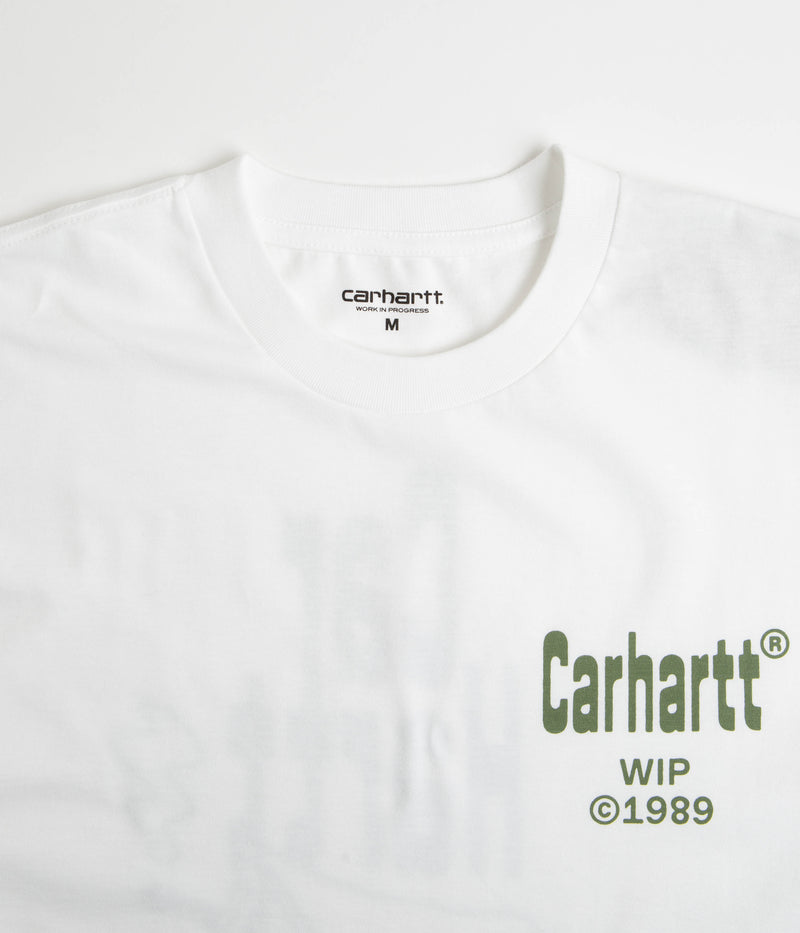 Carhartt Home T-Shirt in White and Dollar Green