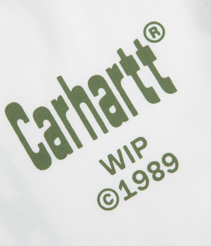 Carhartt Home T-Shirt in White and Dollar Green