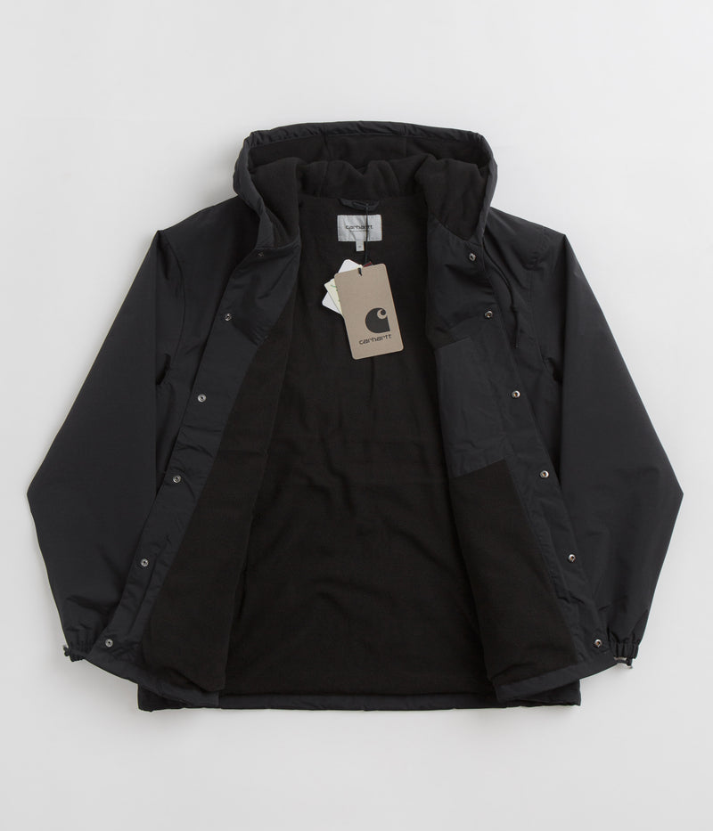 Carhartt Hooded Coach Jacket in Black and White