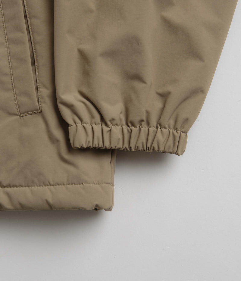 Carhartt Hooded Coach Jacket in Leather and Black