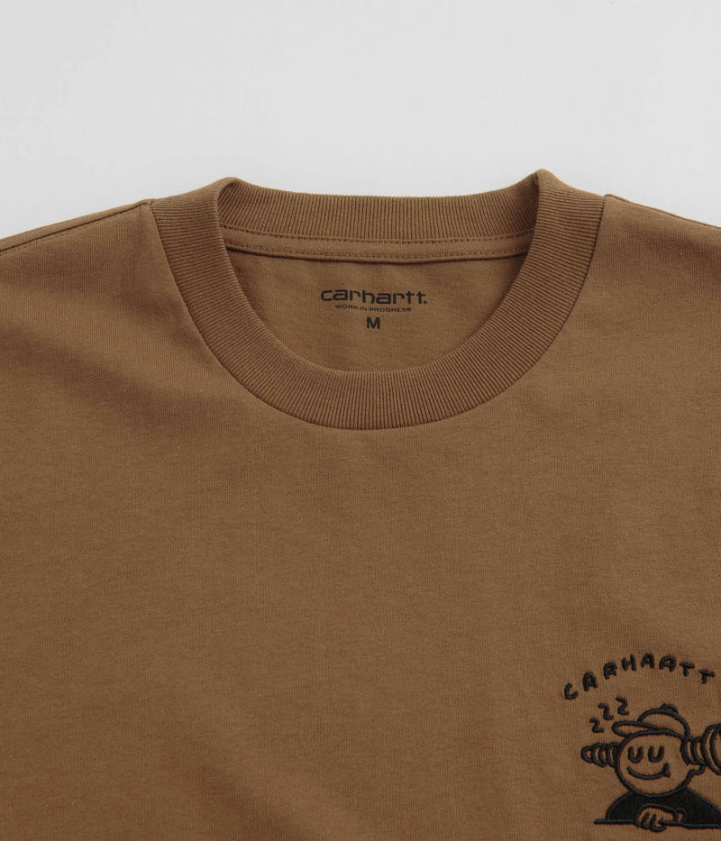 Carhartt Icons T-Shirt in Hamilton Brown and Black