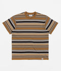 Carhartt Lafferty T-Shirt in Lafferty Stripe and Hamilton Brown