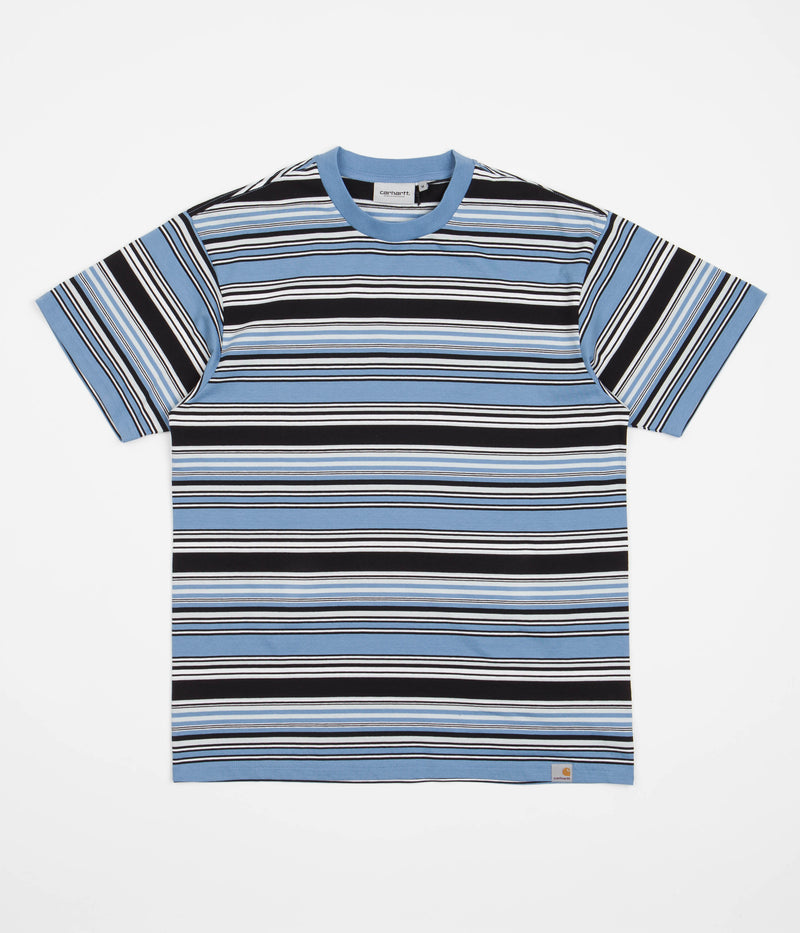Carhartt Lafferty T-Shirt in Lafferty Stripe and Piscine