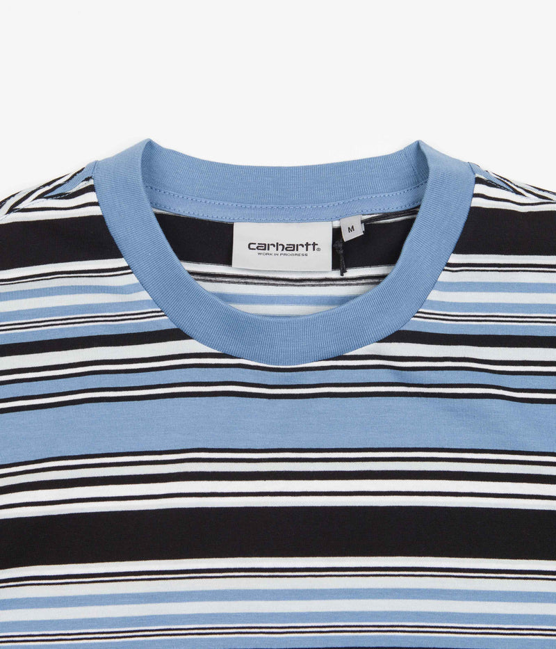 Carhartt Lafferty T-Shirt in Lafferty Stripe and Piscine