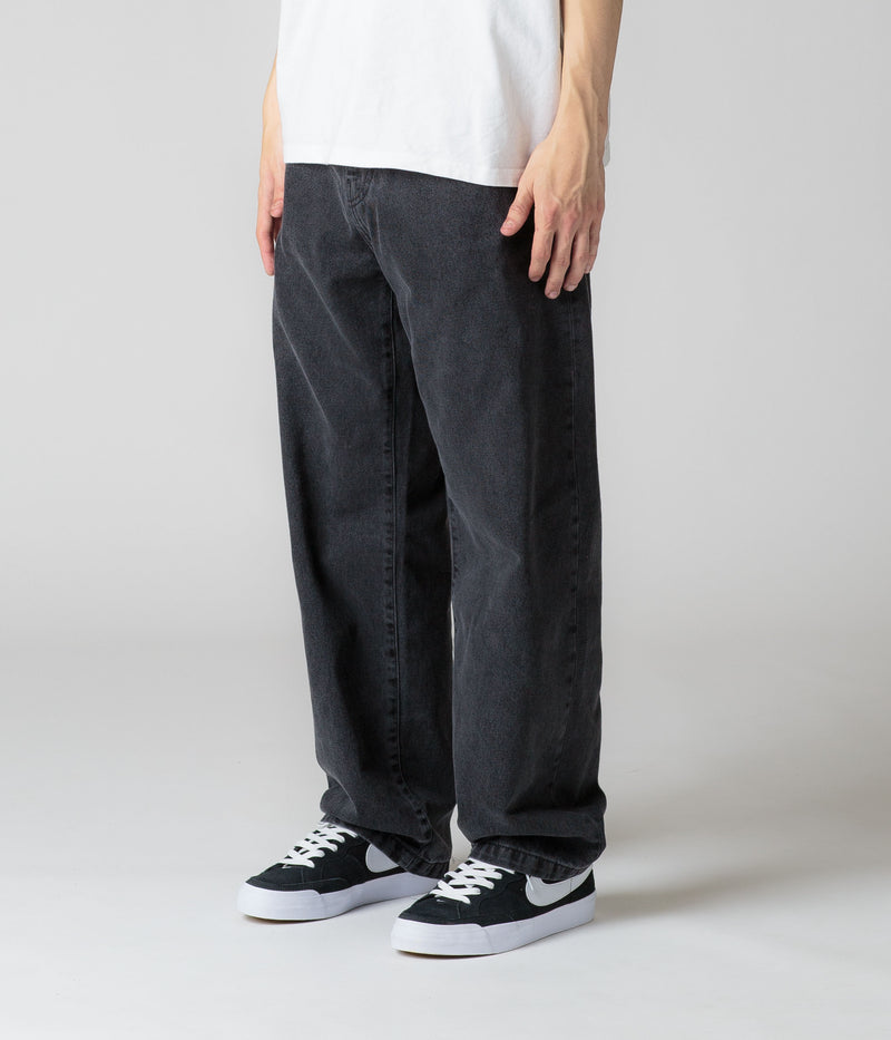Carhartt Landon Pants in Black Heavy Stone Washed