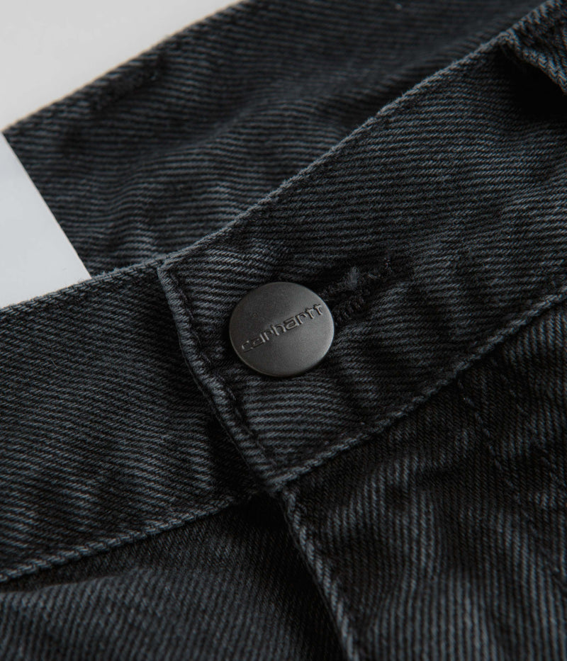 Carhartt Landon Pants in Black Heavy Stone Washed