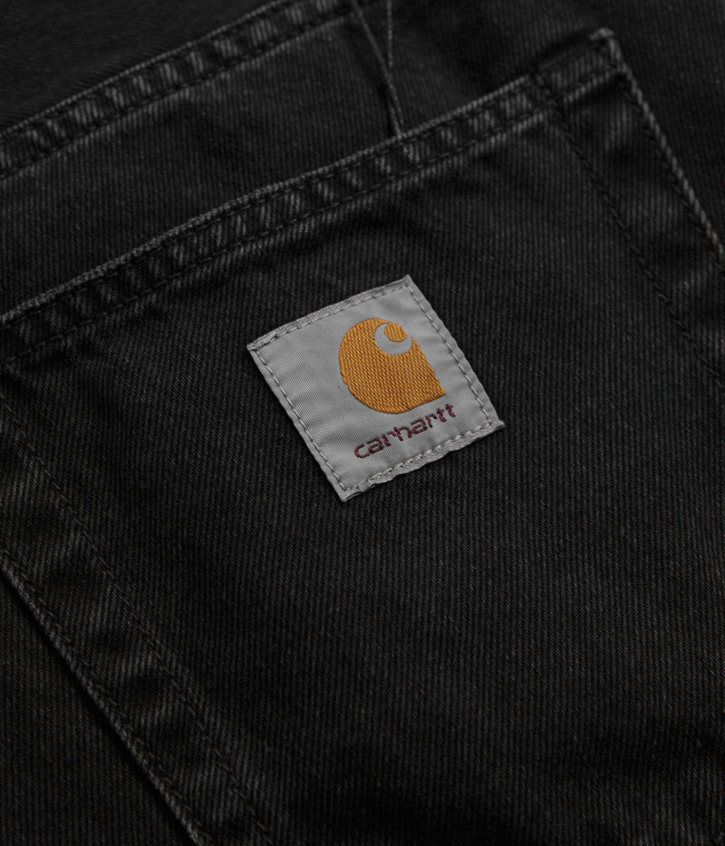 Carhartt Landon Shorts in Black Stone Washed