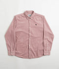 Carhartt Madison Cord Shirt in Glassy Pink and Black