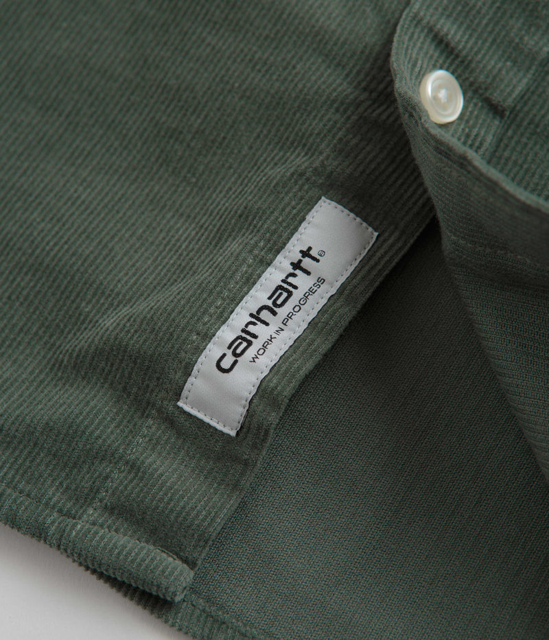 Carhartt Madison Fine Cord Shirt in Park and Wax