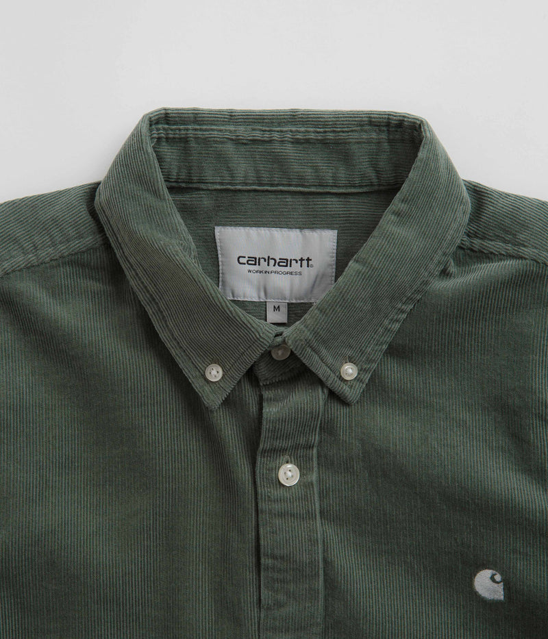 Carhartt Madison Fine Cord Shirt in Park and Wax
