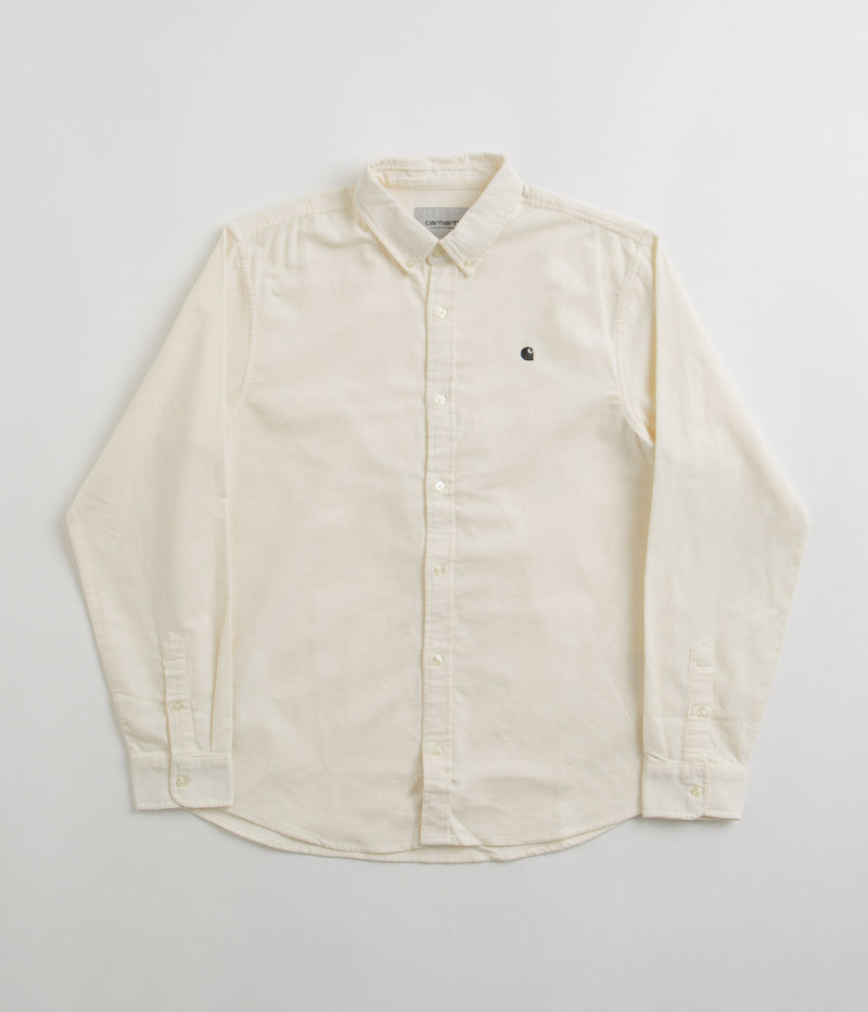 Carhartt Madison Fine Cord Shirt in Wax and Black