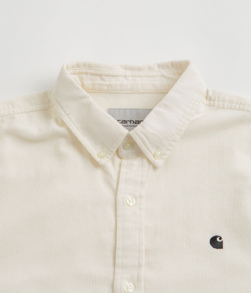 Carhartt Madison Fine Cord Shirt in Wax and Black