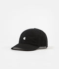 Carhartt Madison Logo Cap in Black and Wax