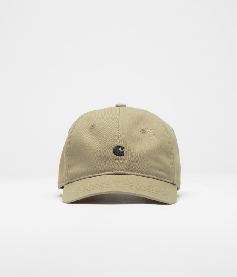 Carhartt Madison Logo Cap in Leather and Black