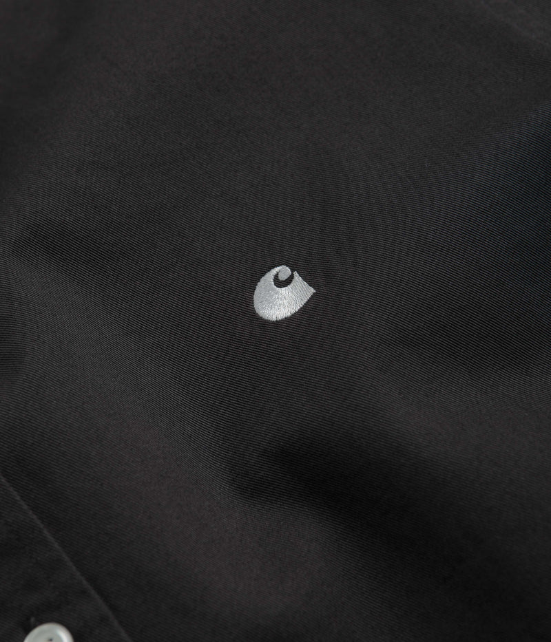 Carhartt Madison Shirt in Charcoal and White