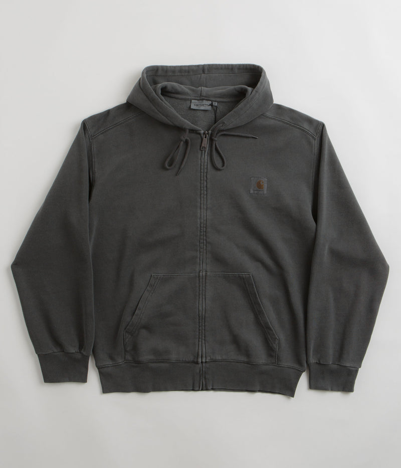 Carhartt Nelson Zip Hoodie in Charcoal