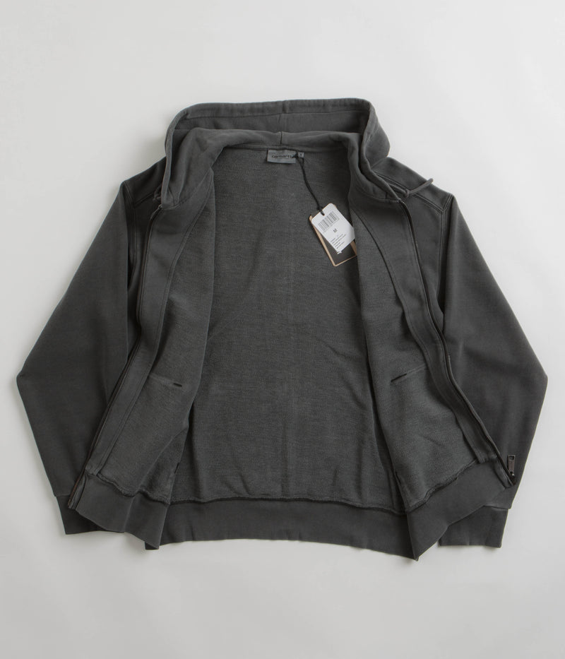 Carhartt Nelson Zip Hoodie in Charcoal
