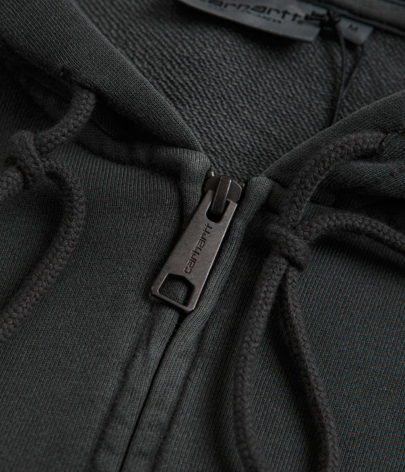 Carhartt Nelson Zip Hoodie in Charcoal