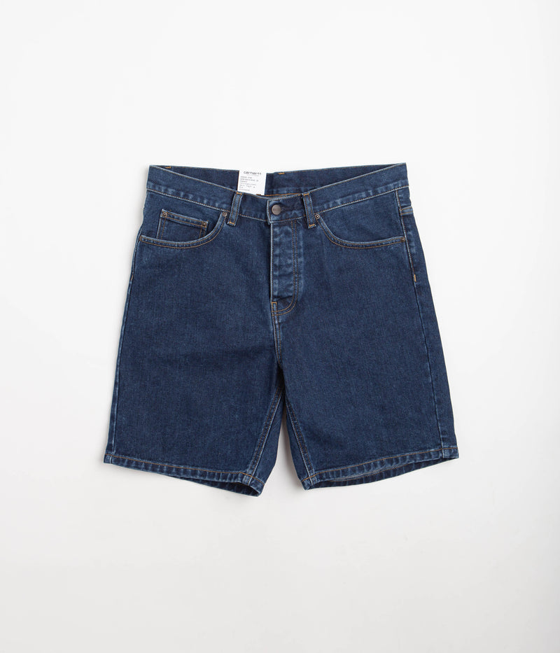 Carhartt Newel Shorts in Blue Stone Washed