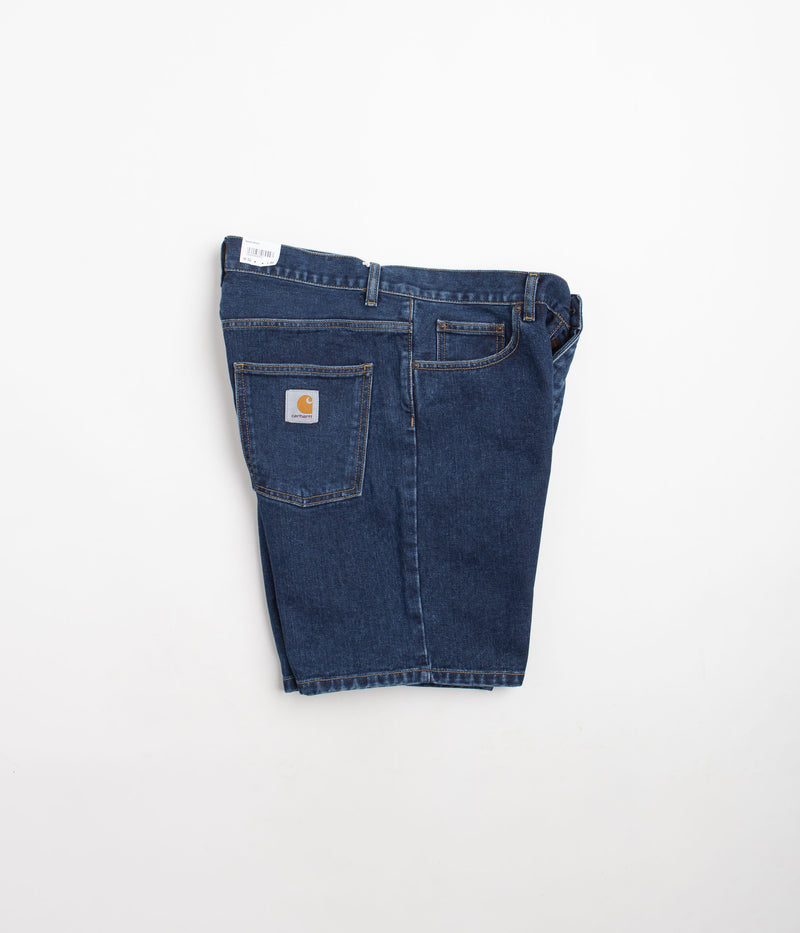 Carhartt Newel Shorts in Blue Stone Washed