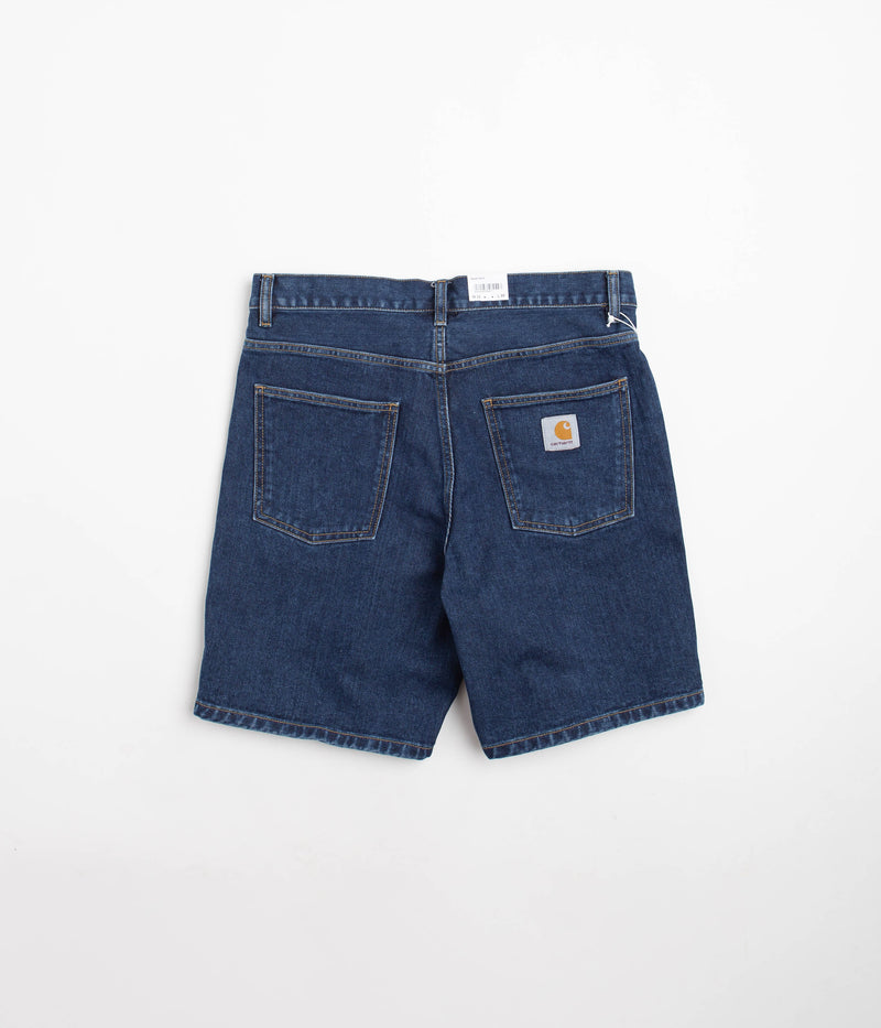Carhartt Newel Shorts in Blue Stone Washed