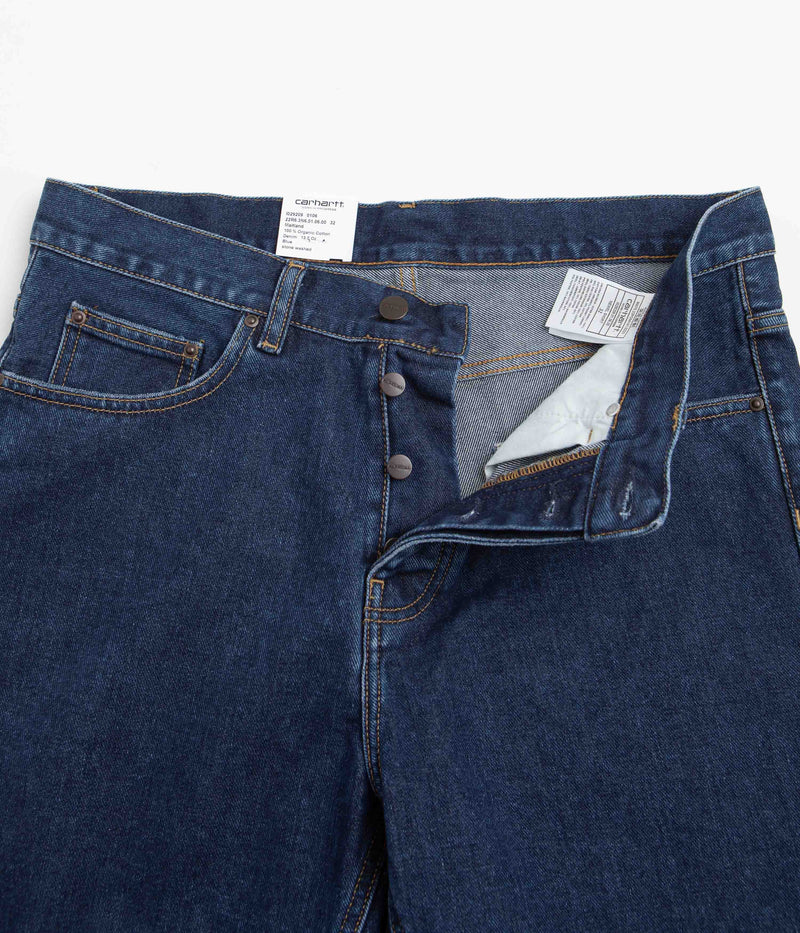 Carhartt Newel Shorts in Blue Stone Washed