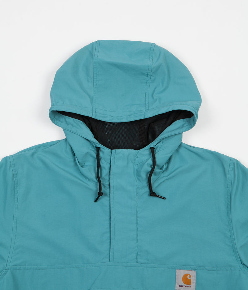 Carhartt Nimbus Two Tone Pullover Jacket in Soft Teal and Black