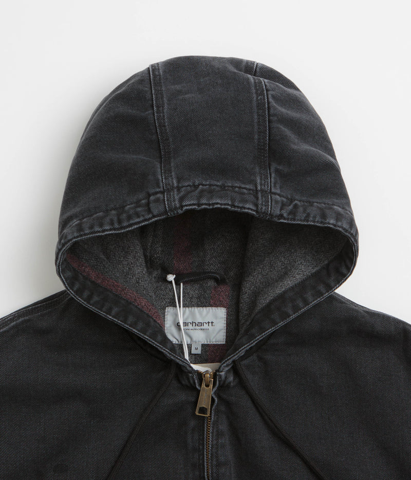 Carhartt OG Active Jacket in Black Stone Washed