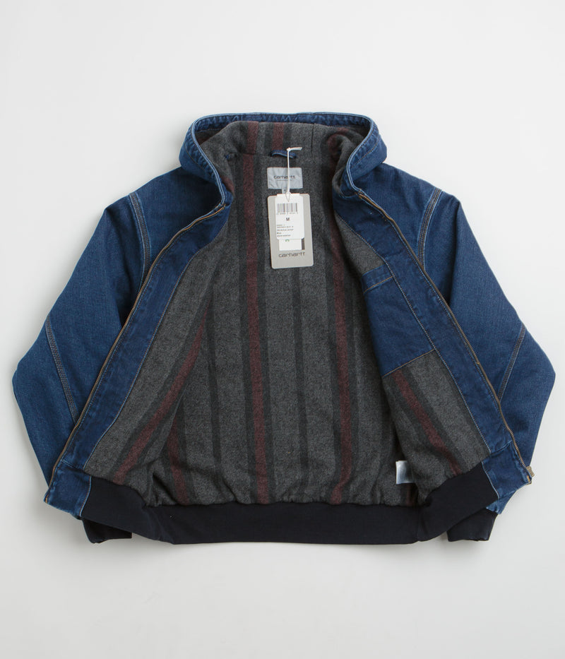 Carhartt OG Active Jacket in Blue Stone Washed