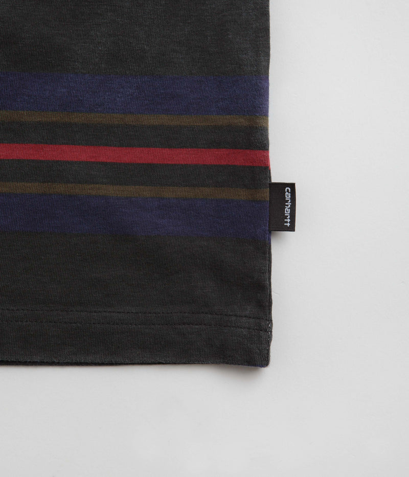 Carhartt Oregon T-Shirt in Starco Stripe and Black