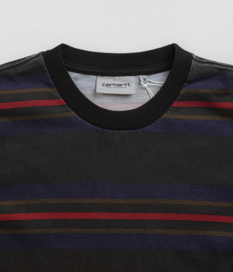 Carhartt Oregon T-Shirt in Starco Stripe and Black