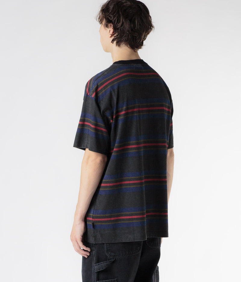 Carhartt Oregon T-Shirt in Starco Stripe and Black