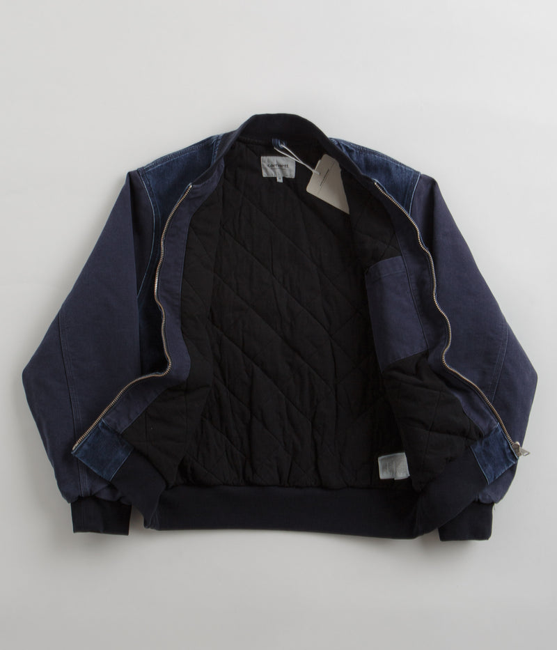 Carhartt Paxon Bomber Jacket in Blue and Dark Navy