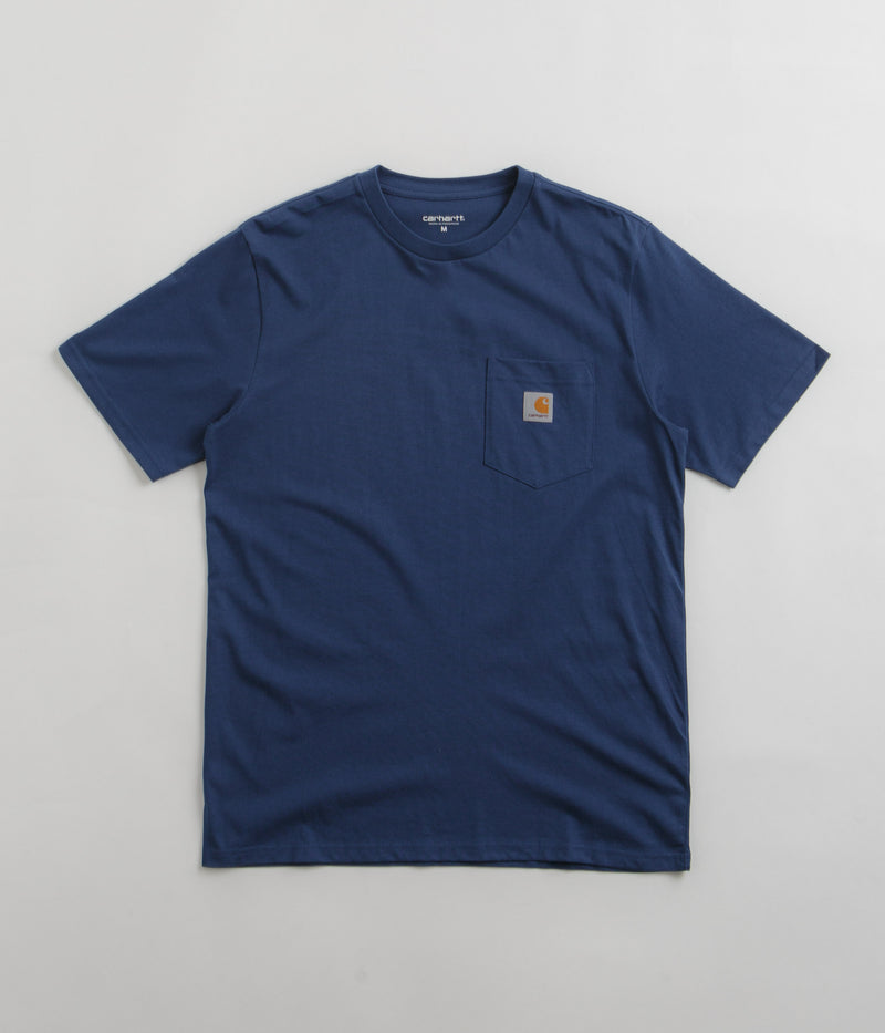 Carhartt Pocket T-Shirt in Elder and White