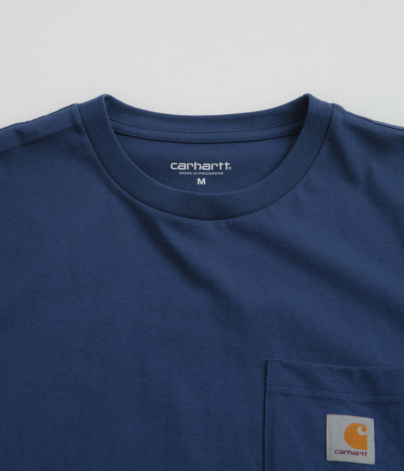 Carhartt Pocket T-Shirt in Elder and White