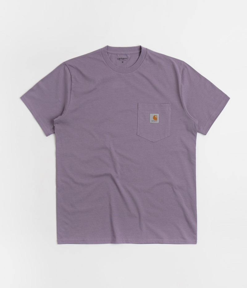 Carhartt Pocket T-Shirt in Glassy Purple
