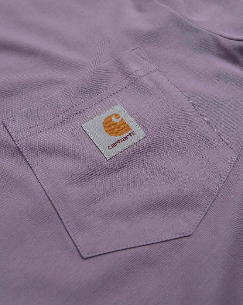 Carhartt Pocket T-Shirt in Glassy Purple