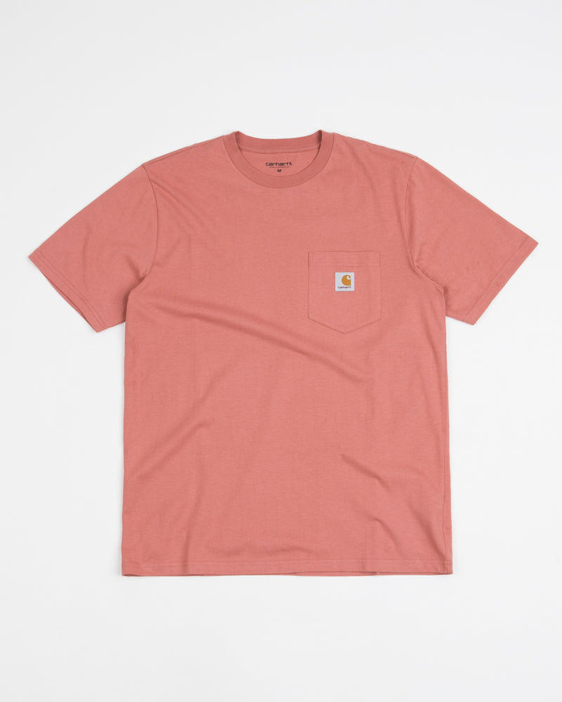 Carhartt Pocket T-Shirt in Misty Blush