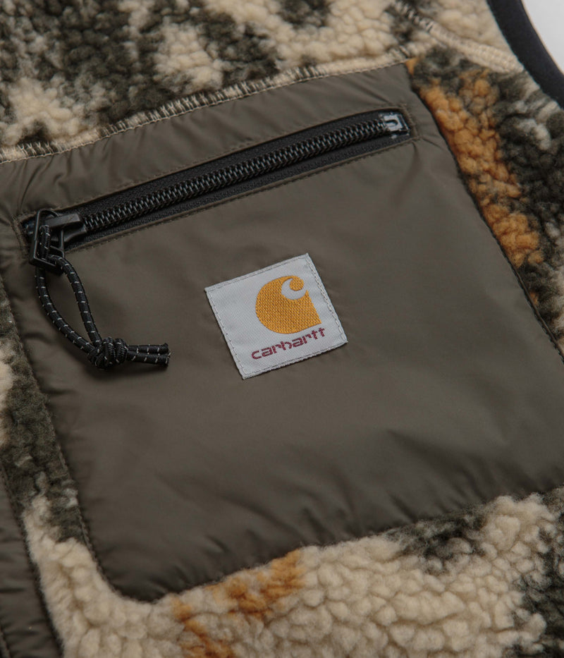 Carhartt Prentis Liner Vest in Baru Jacquard and Wall / Cypress
