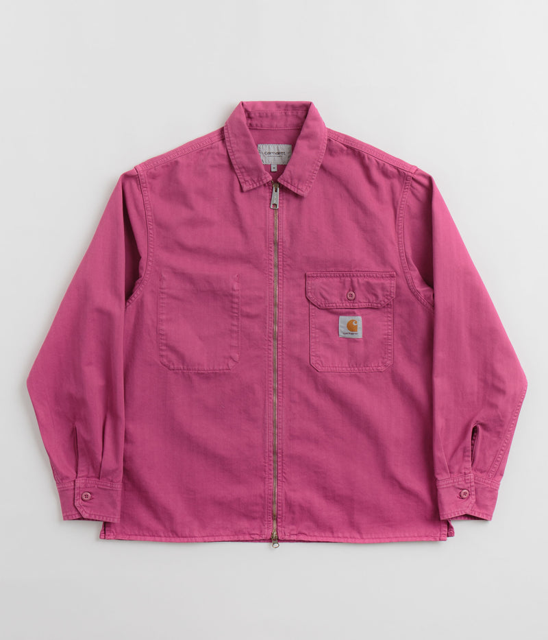 Carhartt Rainer Shirt Jacket in Magenta and Gold