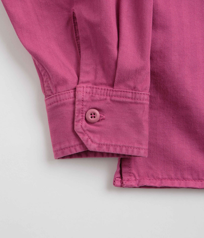 Carhartt Rainer Shirt Jacket in Magenta and Gold