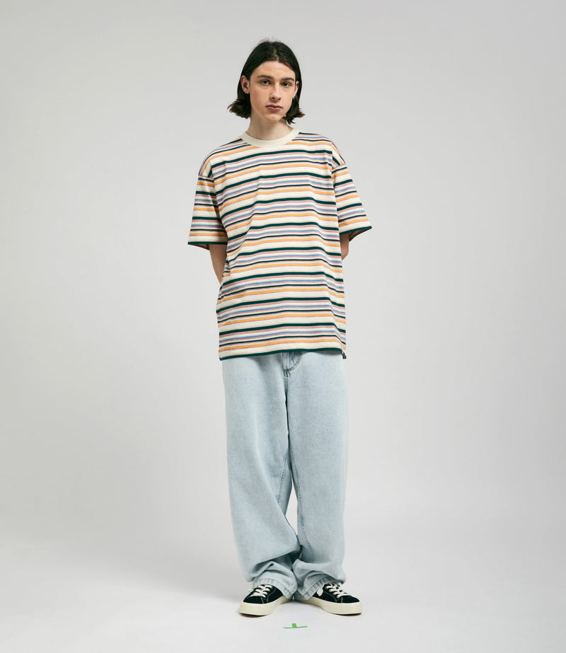 Carhartt Riggs T-Shirt in Riggs Stripe and Natural