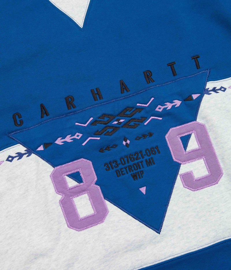 Carhartt Santa Fe Crewneck Sweatshirt in Amalfi and Ash Heather