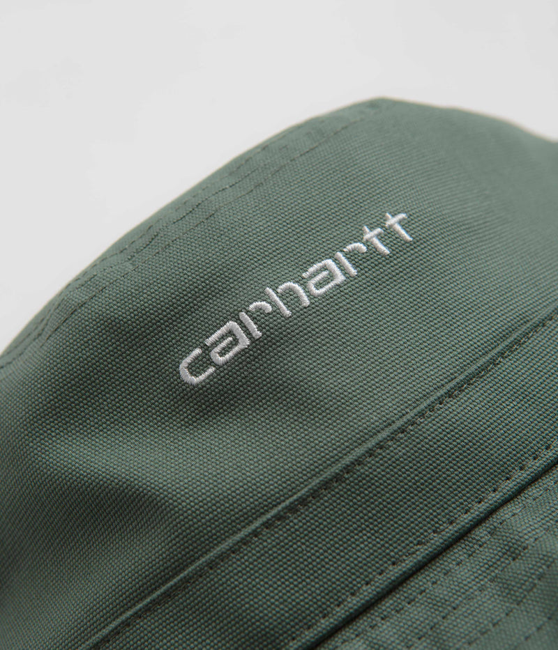 Carhartt Script Bucket Hat in Park and White