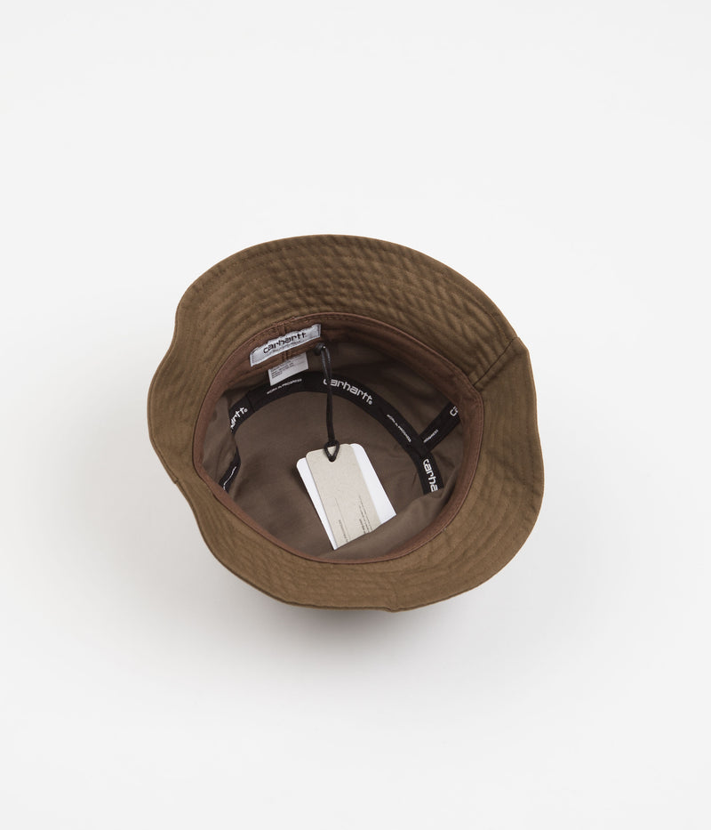 Carhartt Script Bucket Hat in Tamarind and White