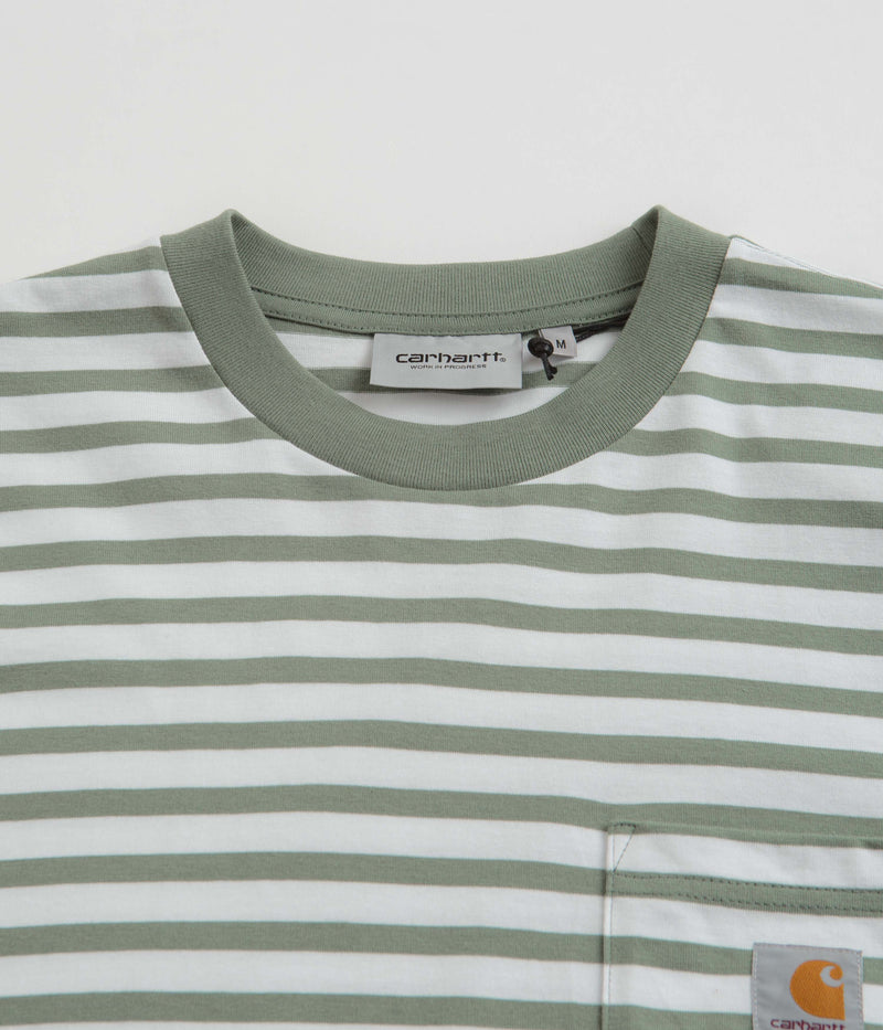 Carhartt Seidler Pocket T-Shirt in Park and White