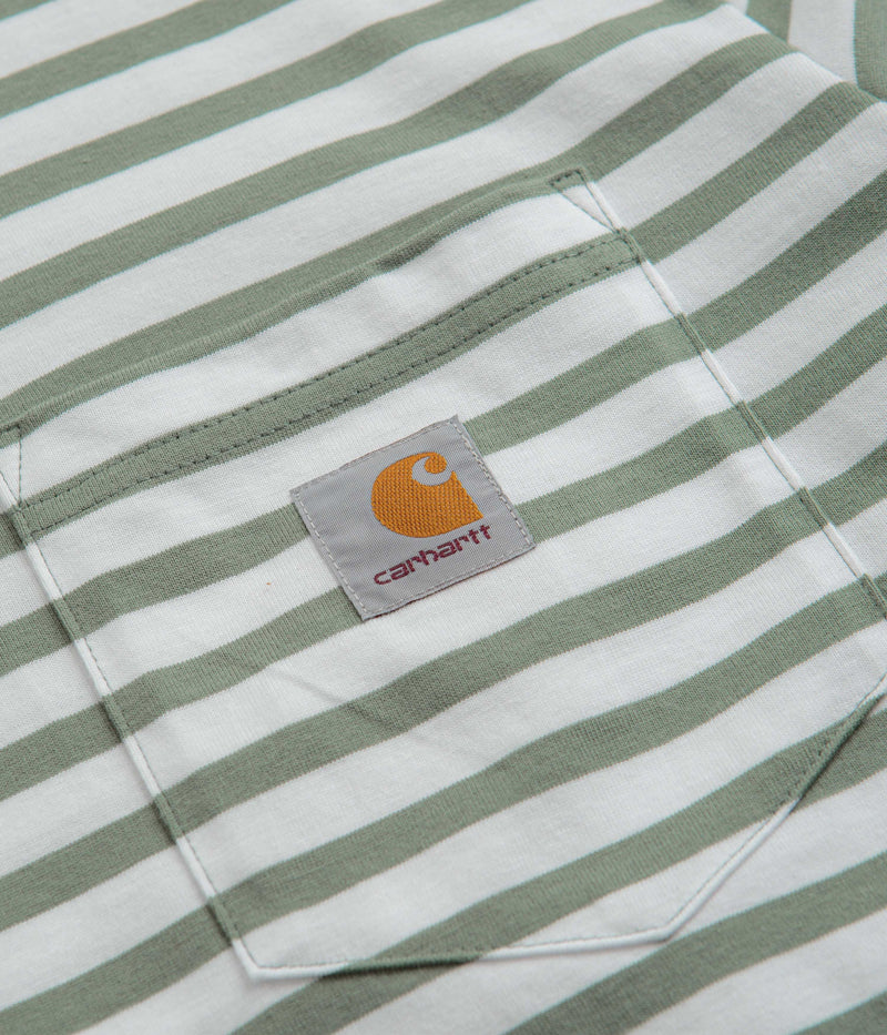 Carhartt Seidler Pocket T-Shirt in Park and White