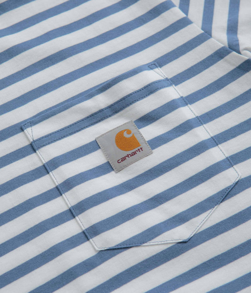 Carhartt Seidler Pocket T-Shirt in Sorrent and White